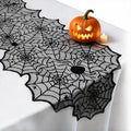 Halloween Table Runner 72x18 Inches Spooky Web & Spider Design for Dining Decor
