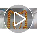 Artificial Marigold Garland for Decoration - 10 Pack, 5 Feet Orange Flowers