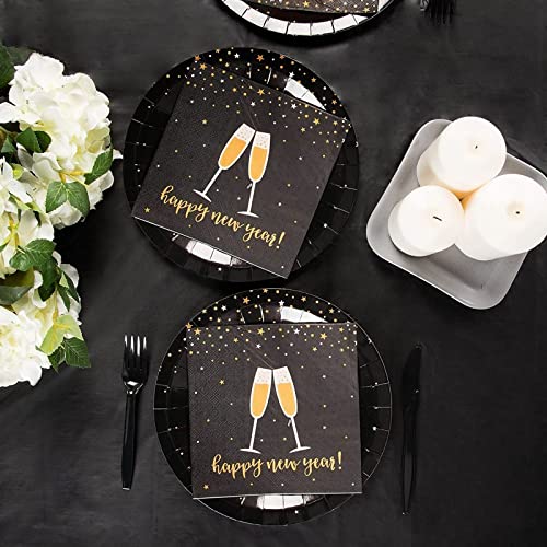 Black Disposable Plastic Tablecloth for Rectangular Tables - 3 Pack, 54 x 108 Inches - Party, Halloween & Graduation Decor