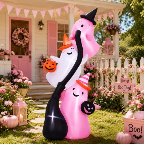 9.8 ft Pink Halloween Inflatable Ghost Outdoor Decoration - Variation of THIS Listing