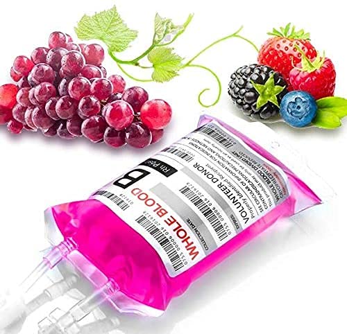 Blood Bag Party Favors Set of 25 with Labels & Pump - Variation BB1-25