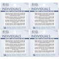 False Eyelash Clusters - Knot-Free Long Black Individual Lashes, Natural Look, 56 Pack - Soft Touch Variations