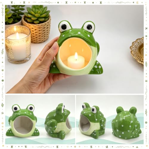 Ceramic Frog Candy Dish - Big-Mouthed Decorative Jewelry & Key Bowl - Frog Variation