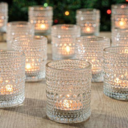 48 Pack Votive Candle Holders - Clear Glass Tea Light Centerpieces Variation of THIS Listing 48