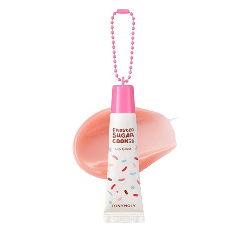 TONYMOLY Jelly Lip Melt Duo - Hydrating Lip Balm & Gloss Key Chain Set | Holiday Edition with Hot Chocolate & Frosted Sugar Cookie
