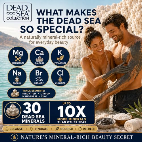 Dead Sea Collection Almond Vanilla Hand Soap Pump - Moisturizing Liquid with Dead Sea Minerals, Pack of 2