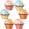 6 Pieces Candyland Cupcake & Donut Lanterns Party Decorations - Halloween & Birthday
