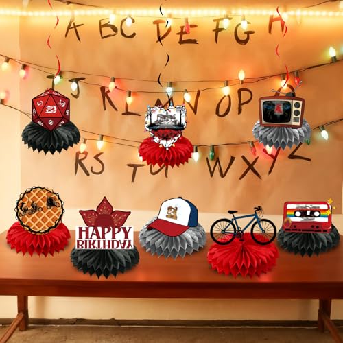 Halloween Honeycomb Centerpieces - 8 Colorful Spooky Party Decorations