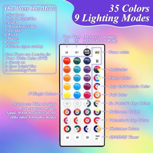 RGB-5FT Color Changing Lighted Birch Tree Halloween Decor with Remote