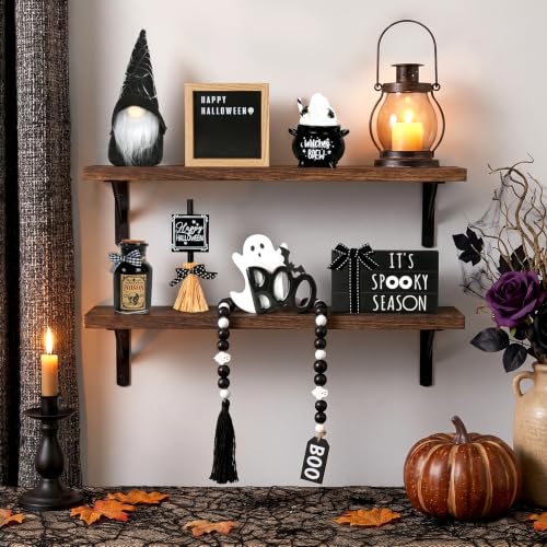 Halloween Tiered Tray Decor Set - 8 Pieces for Indoor Home Holiday Display