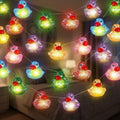 Colorful Sequin Rubber Duck String Lights - Battery Operated, 9.8ft, 20 Ducks - Variation: Duck / Colorful Sequin / 1