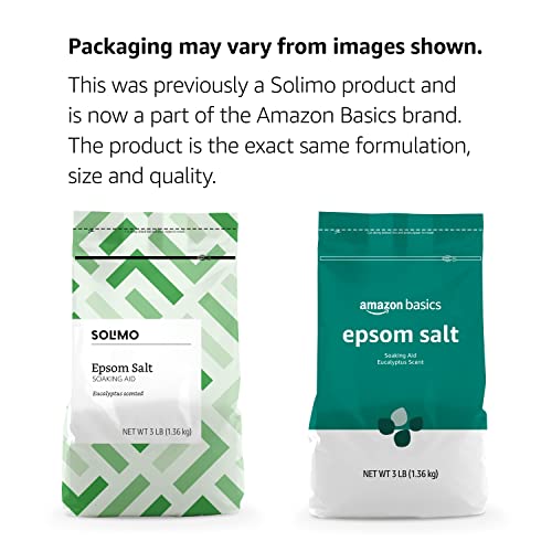 3 Pound Eucalyptus Scented Epsom Salt Soaking Aid with Spearmint - Pack of 1