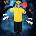 Halloween Animatronic 4FT Life Size Scary Zombie Boy Prop with Sound & Lights - Outdoor Decor
