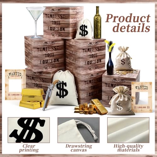 Halloween Speakeasy Trunk or Treat Decorations Set - 19 Pcs Haunted Party Props
