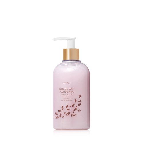 Thymes Moisturizing Hand Wash Soap - Luxurious Glycerin & Aloe Vera Formula - Floral Goldleaf Gardenia Scent (8.25 oz)