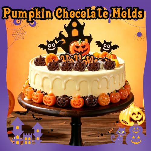 Pumpkin Silicone Mold 3-Pack Halloween Candy & Chocolate Molds 54 Cavities - Variation of THIS listing