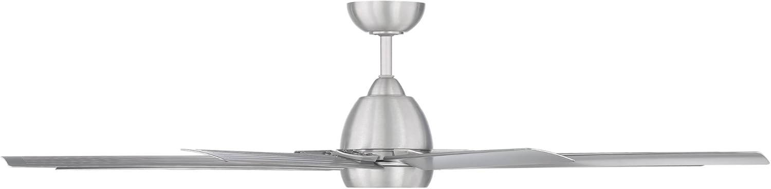 WAC Lighting Mocha XL Smart Ceiling Fan - 8 Blades in Brushed Nickel Finish
