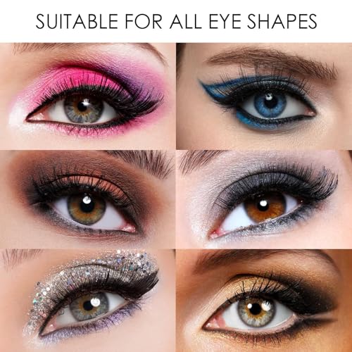 Reusable Magnetic Eyelashes Natural Look with Applicator & Comb - No Glue Needed