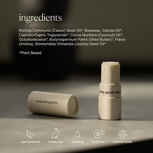 EvolveTogether Lip Balm - Plant-Powered Hydration with Calming Lavender | Multi-Use Stick for Lips, Cuticles, Cheeks | 1 Oz, Made in USA