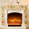 9ft Fall Garland with White Pumpkins & Maple Leaves - 2 Pack Harvest Decor