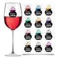 Halloween Brew Reusable Static Cling Wine Drink Markers Set of 12