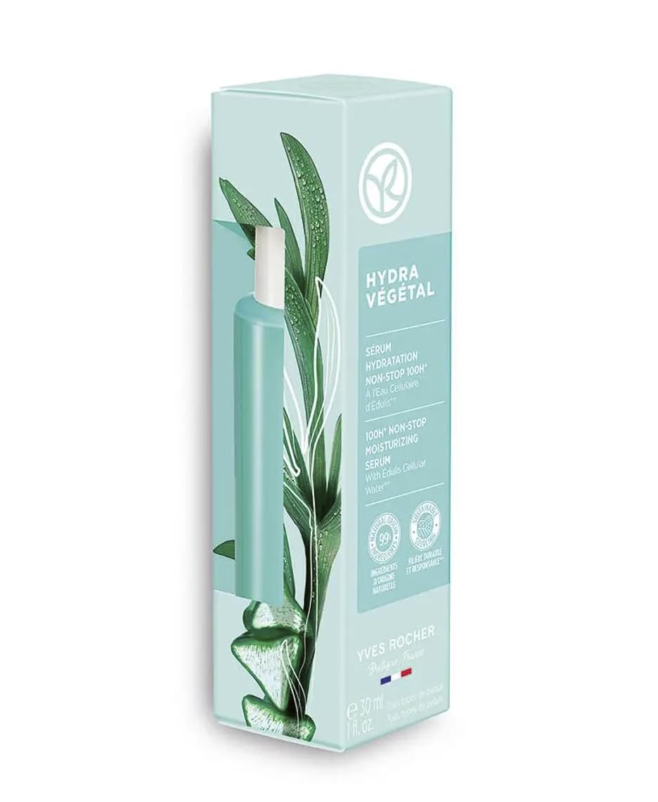 Yves Rocher Hydra Vegetal Face Serum - Intensive 100-Hour Moisturizing Formula | 30 ml / 1 fl. oz.