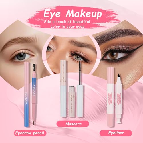 Pink All-in-One Makeup Kit for Women & Teens - Complete Beauty Set