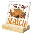 Fall Pumpkin Decor Wall Art Acrylic for Autumn Thanksgiving Office & Home