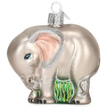 Baby Elephant Glass Blown Christmas Ornament - Handcrafted Holiday Decor