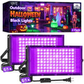 Black LED Black Lights with Switch & Plug 100W IP66 Waterproof 2 Pack - Variation of Black / 2