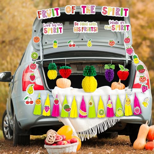 Halloween Car Decorations Fruit of the Spirit Trunk or Treat Kit - Religious Theme