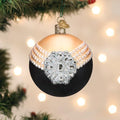 Vintage Hollywood Glam Glass Christmas Ornament - Hand-Painted Holiday Keepsake