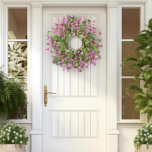 24-Inch Autumn Wreath for Front Door Fall Home Decor Handmade Harvest