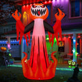 8 Ft Halloween Inflatable Pumpkin Demon with LED Lights - Outdoor Yard Decor