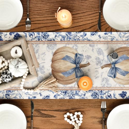 Artoid Mode 13x108 Inch Fall Table Runner Home Party Decor Beige