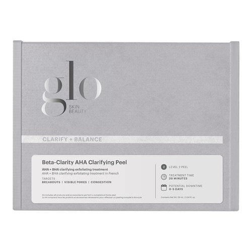 Glo Skin Beauty Beta-Clarity AHA Clarifying Peel - Level 2 Professional At-Home Kit for Exfoliating & Brightening