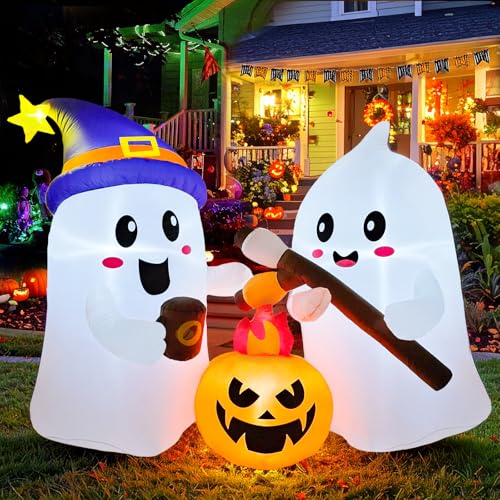 6FT Ghosts Halloween Inflatable Decorations with LED for Outdoor Spooky Decor - Variation of THIS listing