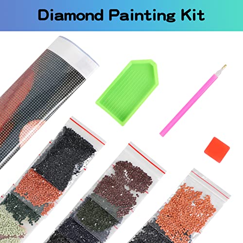 Diamond Painting Kit I Am Your Friend Rottweiler Dog Wall Art 12x16 Inch