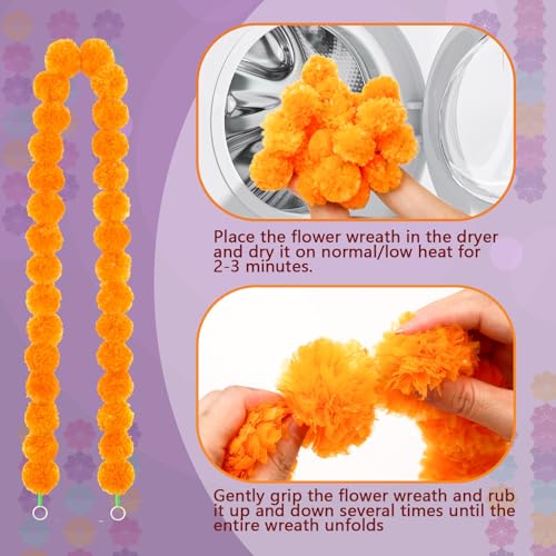 Day of the Dead Decorations Set with Marigold Garlands and Butterflies - 182 Pieces