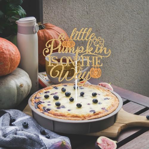 Autumn Pumpkin Baby Shower Cake Topper - Fall Themed Celebration Decoration