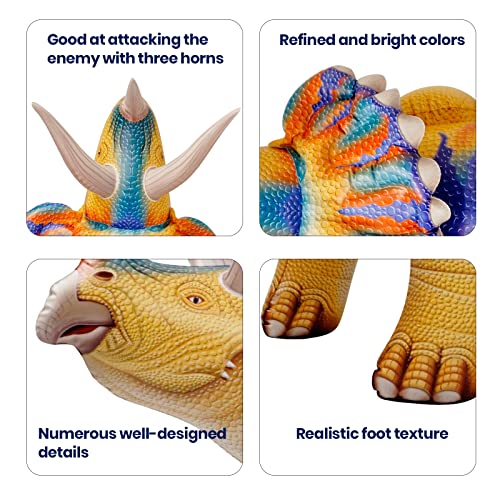 Inflatable Dinosaur Party Decorations Set - Triceratops, Ceratosaurus & Brachiosaurus for Kids Birthday
