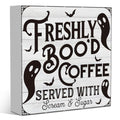 Halloween Decorations Sign Indoor Tub1911 - Bood Variation - Ghost Coffee Theme