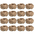 Vivid Style Thanksgiving Burlap Napkin Rings Set of 16 Rustic Fall Table Decor