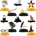 12PCS Magic Wizard Honeycomb Table Decorations for Birthday Halloween Party