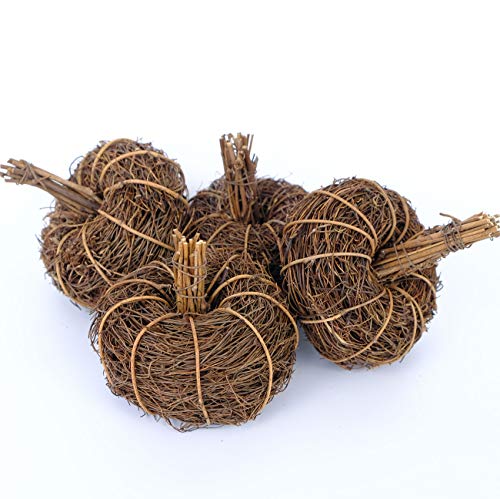Artificial Mini Pumpkins Set of 4 for Fall Halloween Thanksgiving Decor