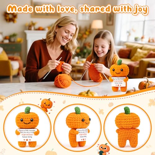 Handmade Crochet Pumpkin Basket for Fall & Halloween Gifts - Cozy Autumn Decor