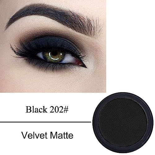 Black Matte Eyeshadow Palette - 202 Ultra-Blendable Pigmented Smokey Eye Makeup