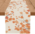 Fall Table Runner Maple Leaf Autumn Harvest Thanksgiving 13 x 72 Inch - Farmhouse Kitchen Decor
