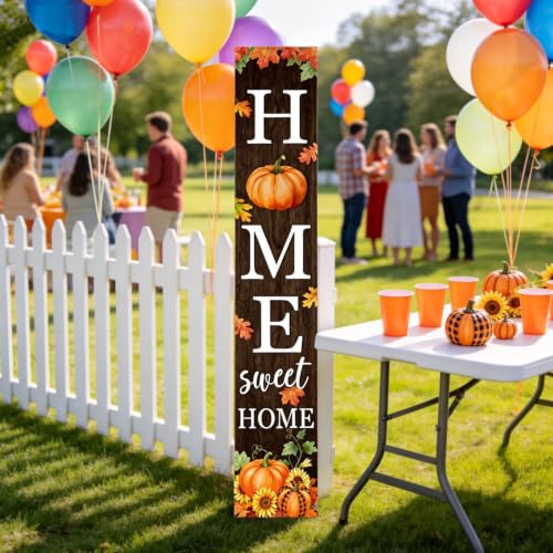 Fall Welcome Sign for Front Porch 47 Inch Home Sweet Home Door Decor