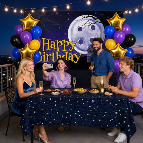 Button Birthday Party Decorations Set with Backdrop, Balloons & Banner